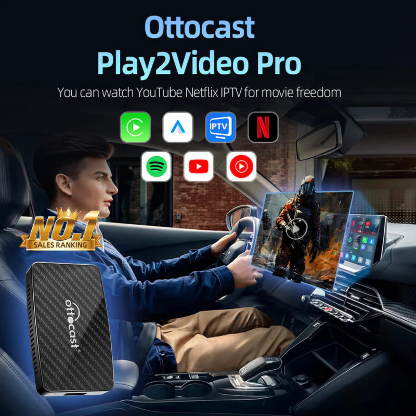 Play2Video Pro - Stream Netflix or YouTube & Wireless Adapter