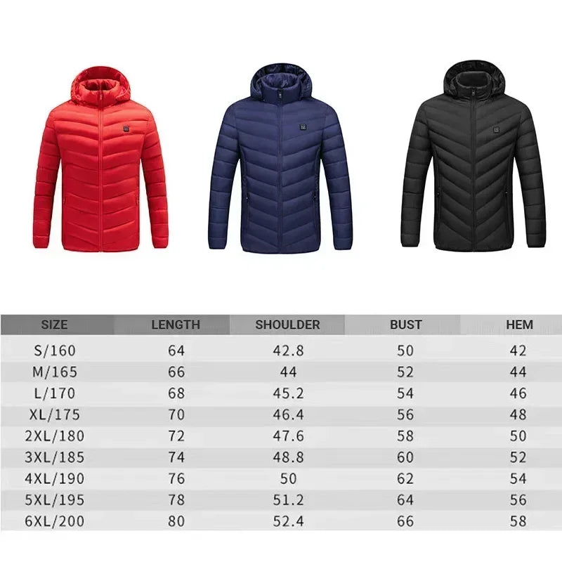 Heated Jacket Usb Winter Outdoor