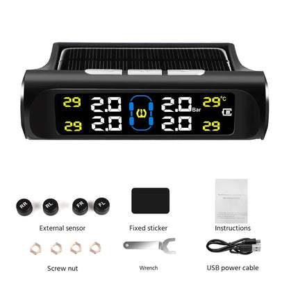 Intelligent TPMS Solar Tyre Pressure Monitoring System