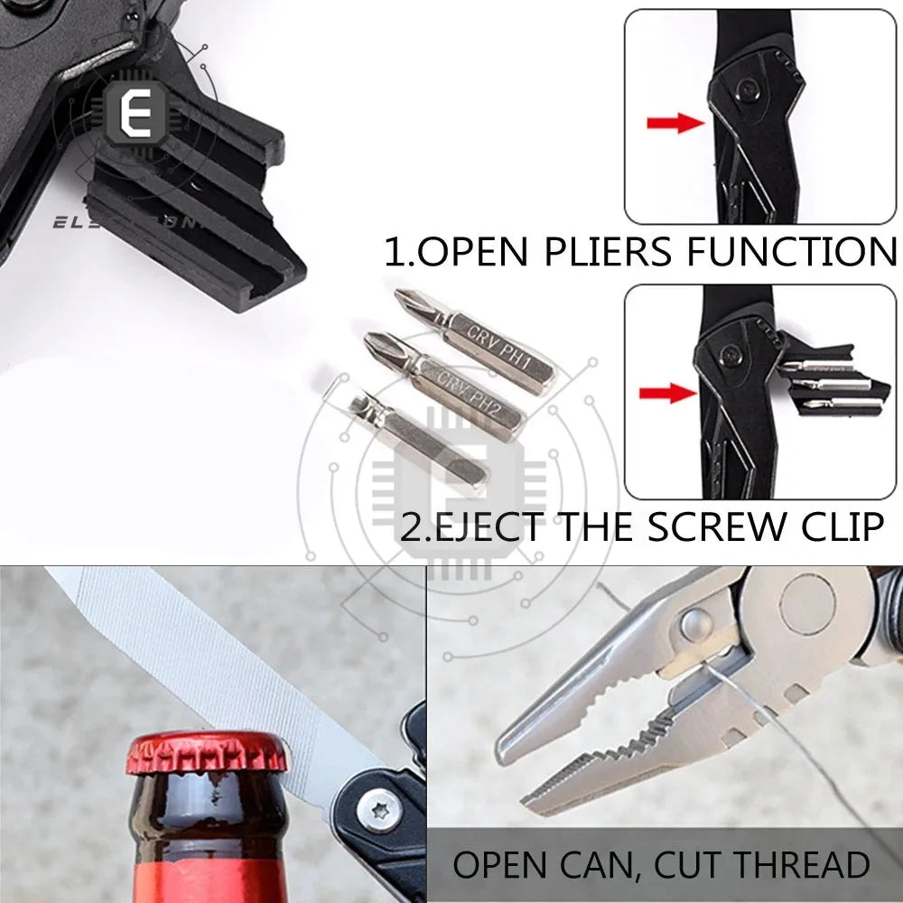 Multifunctional Pliers Multitool Claw Hammer Stainless Steel Tool