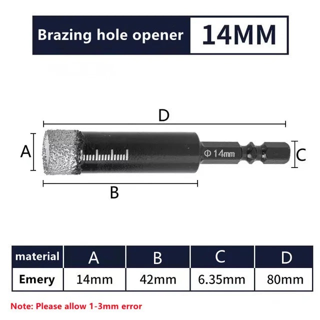 5-16mm Dry Ceramic Tile Drill Diamond Drill Bit