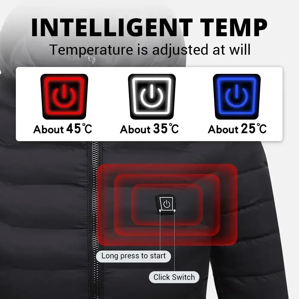 Heated Jacket Usb Winter Outdoor