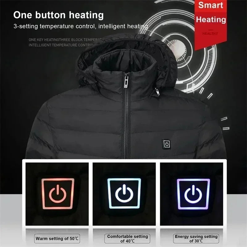 Heated Jacket Usb Winter Outdoor