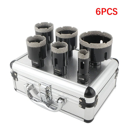 56812 Pcs Set M14 Thread Brazed Diamond Dry Drilling Bit Hole