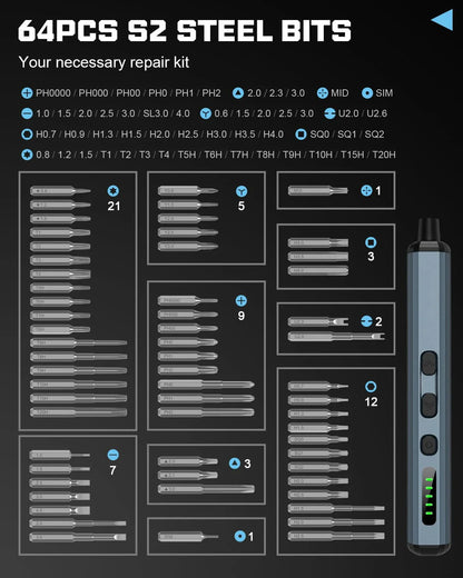 1 Electric Screwdriver Precision Power