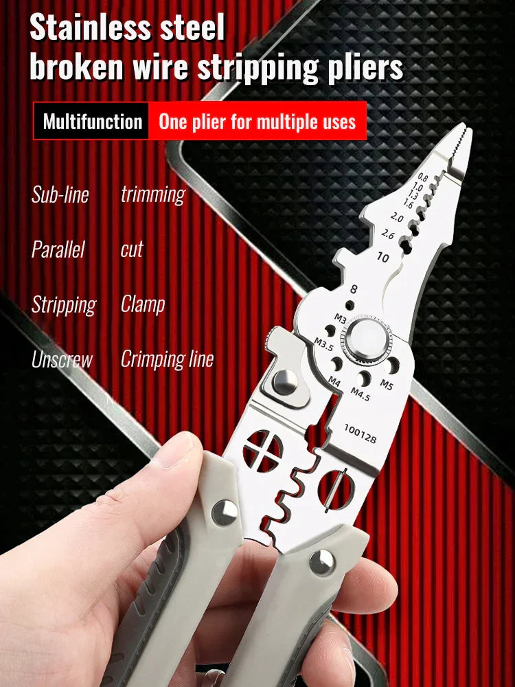 Crimper Cable Cutter Adjustable Automatic Wire Stripper