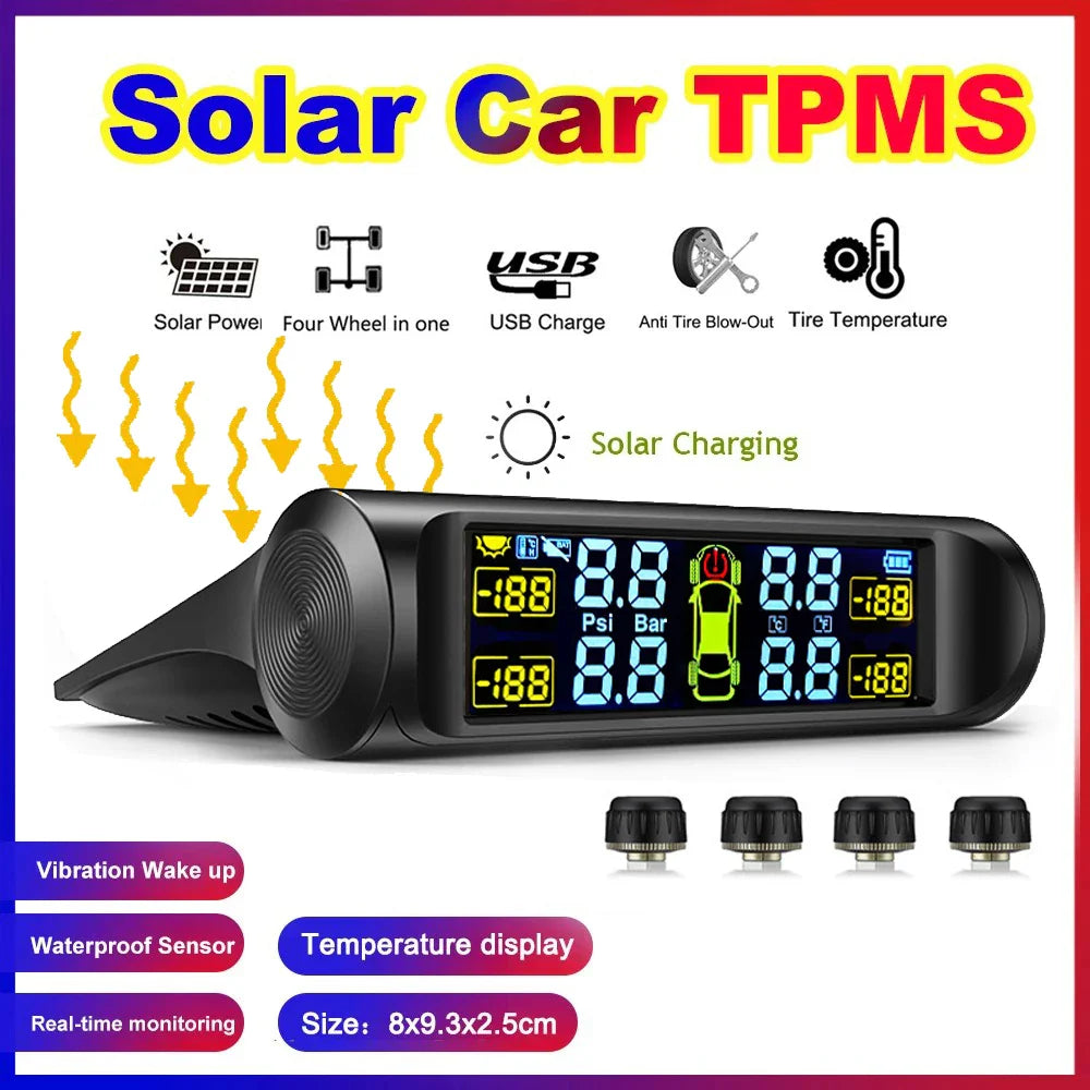 Intelligent TPMS Solar Tyre Pressure Monitoring System