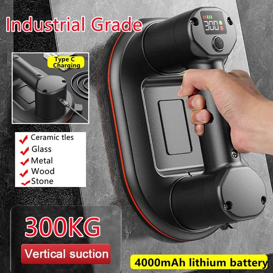 Electric Vacuum Suction Cup 300KG Load Heavy Duty Granite Tile Glass