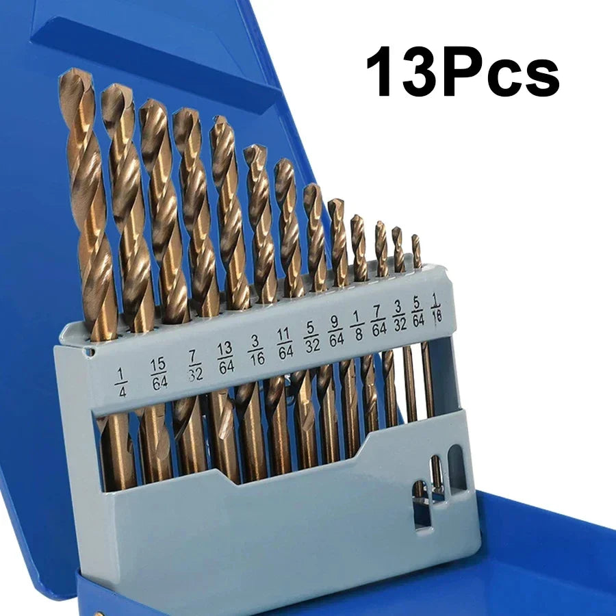 Cobalt Drill Bits Set M35 High Speed Steel Twist Jobber