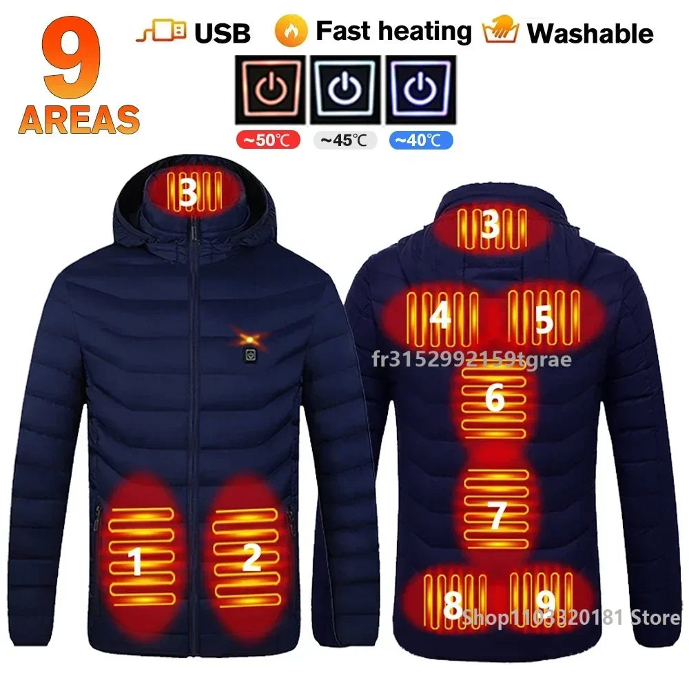 Heated Jacket Usb Winter Outdoor