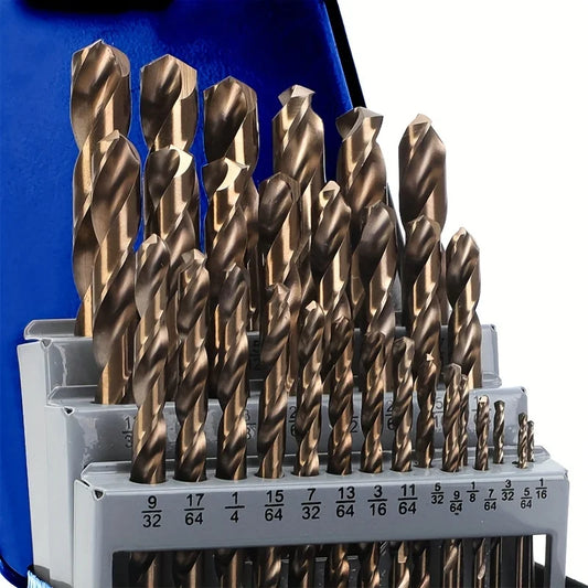 Cobalt Drill Bits Set M35 High Speed Steel Twist Jobber