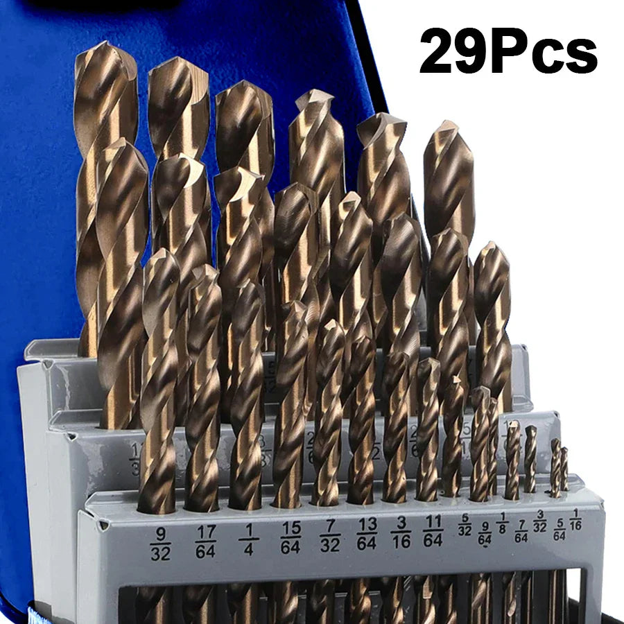 Cobalt Drill Bits Set M35 High Speed Steel Twist Jobber