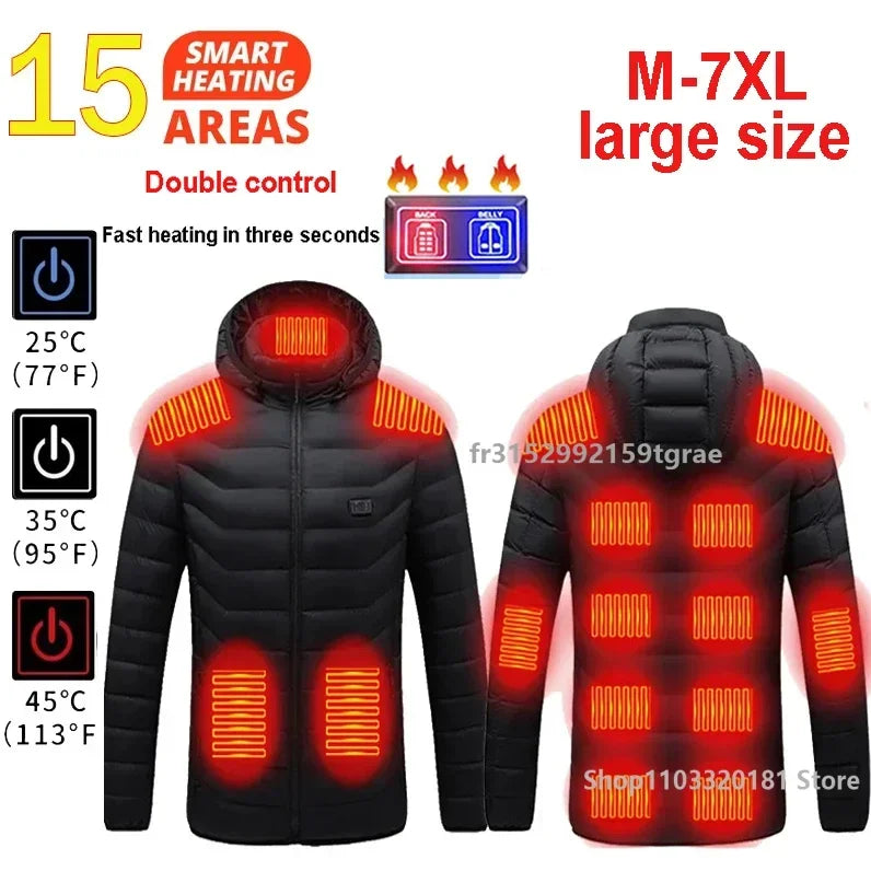 Heated Jacket Usb Winter Outdoor