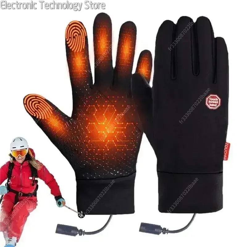 Winter Warm Rechargeable Electric Liner Heated Gloves