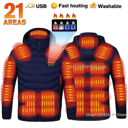 Heated Jacket Usb Winter Outdoor