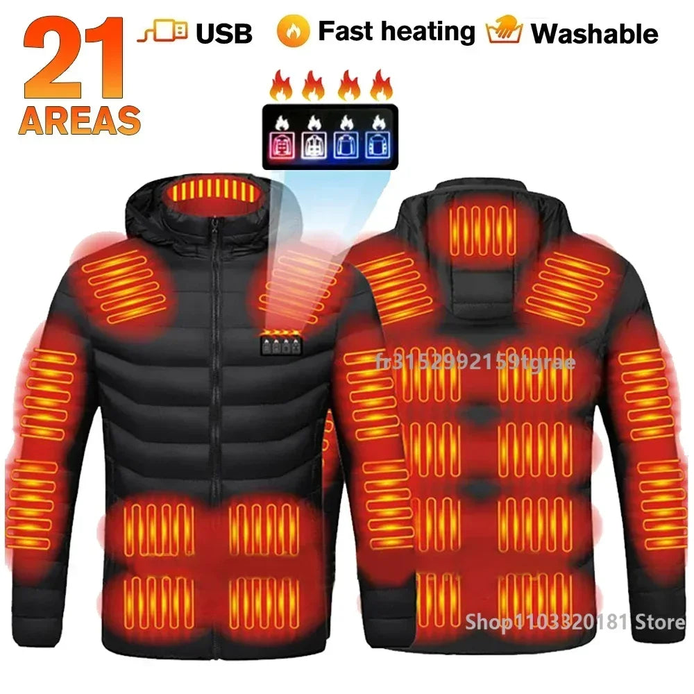 Heated Jacket Usb Winter Outdoor