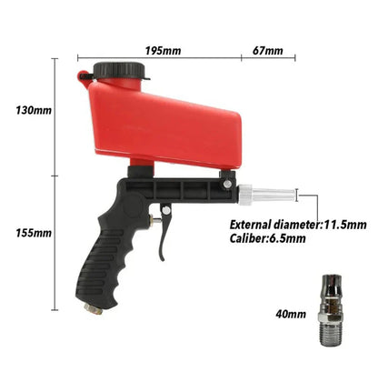 sandblasting gun sand blaster adjustable pneumatic blasting gun set