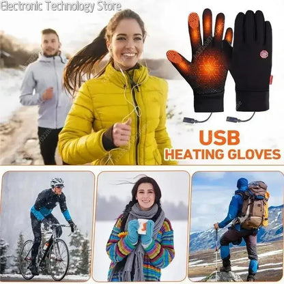 Winter Warm Rechargeable Electric Liner Heated Gloves