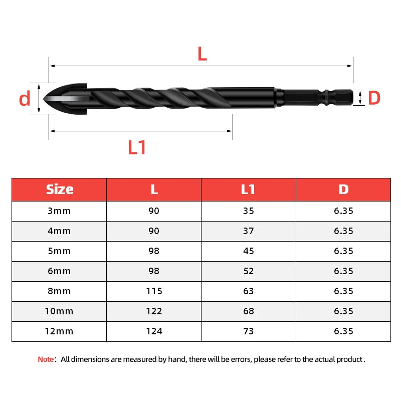 Cross Hex Drill Bit Set