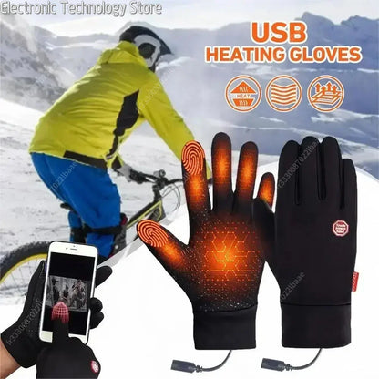 Winter Warm Rechargeable Electric Liner Heated Gloves