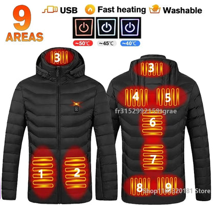 Heated Jacket Usb Winter Outdoor