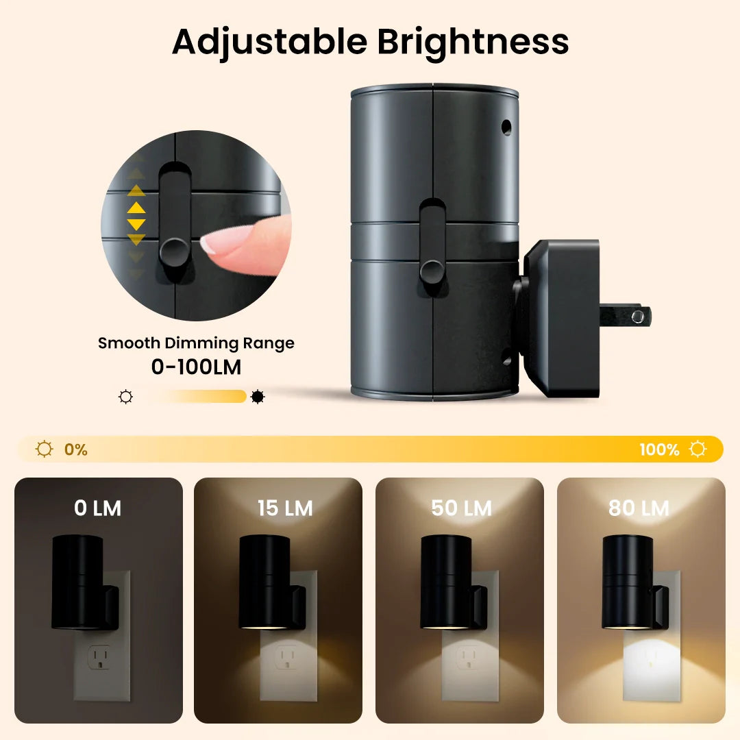 Dimmable Night Light Plug Into Wall